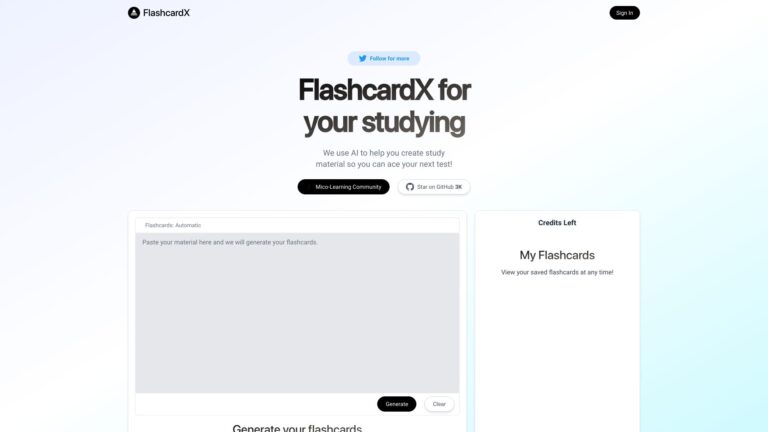 Best Flashcardx AI Tool Review