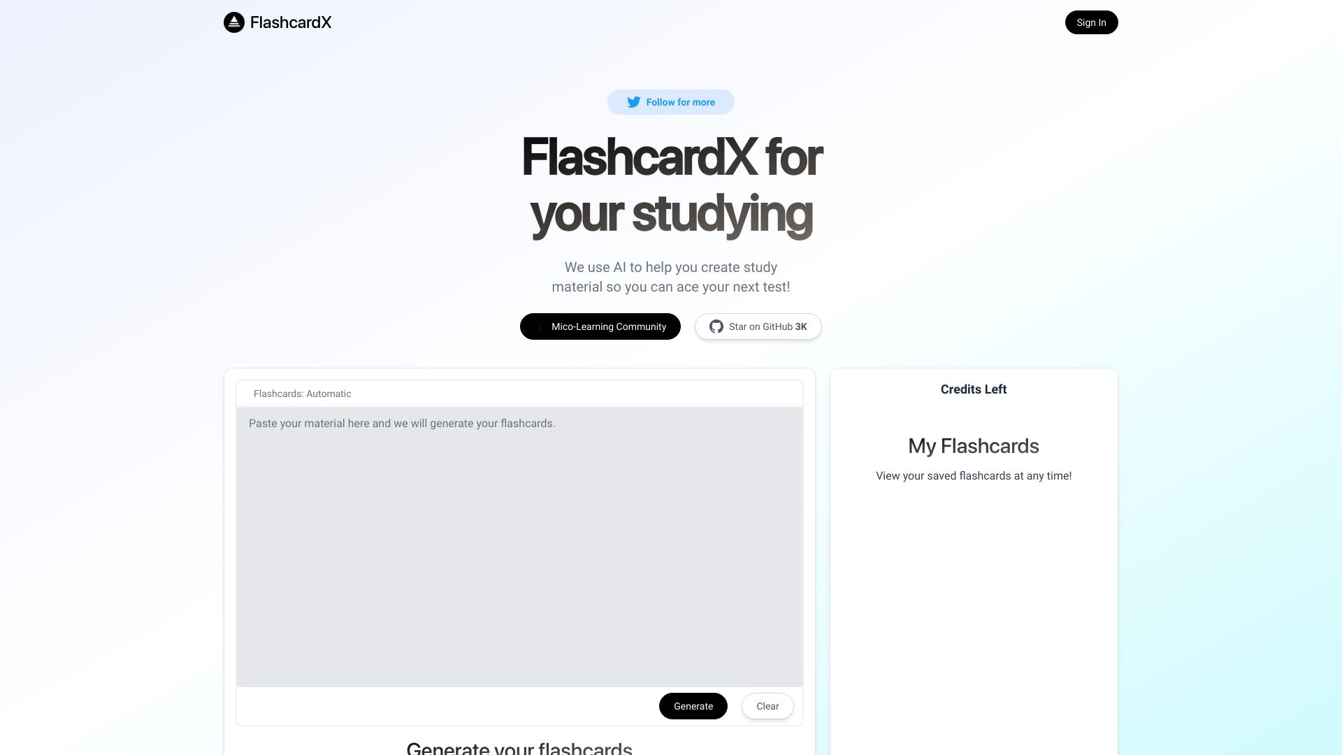 FlashcardX logo