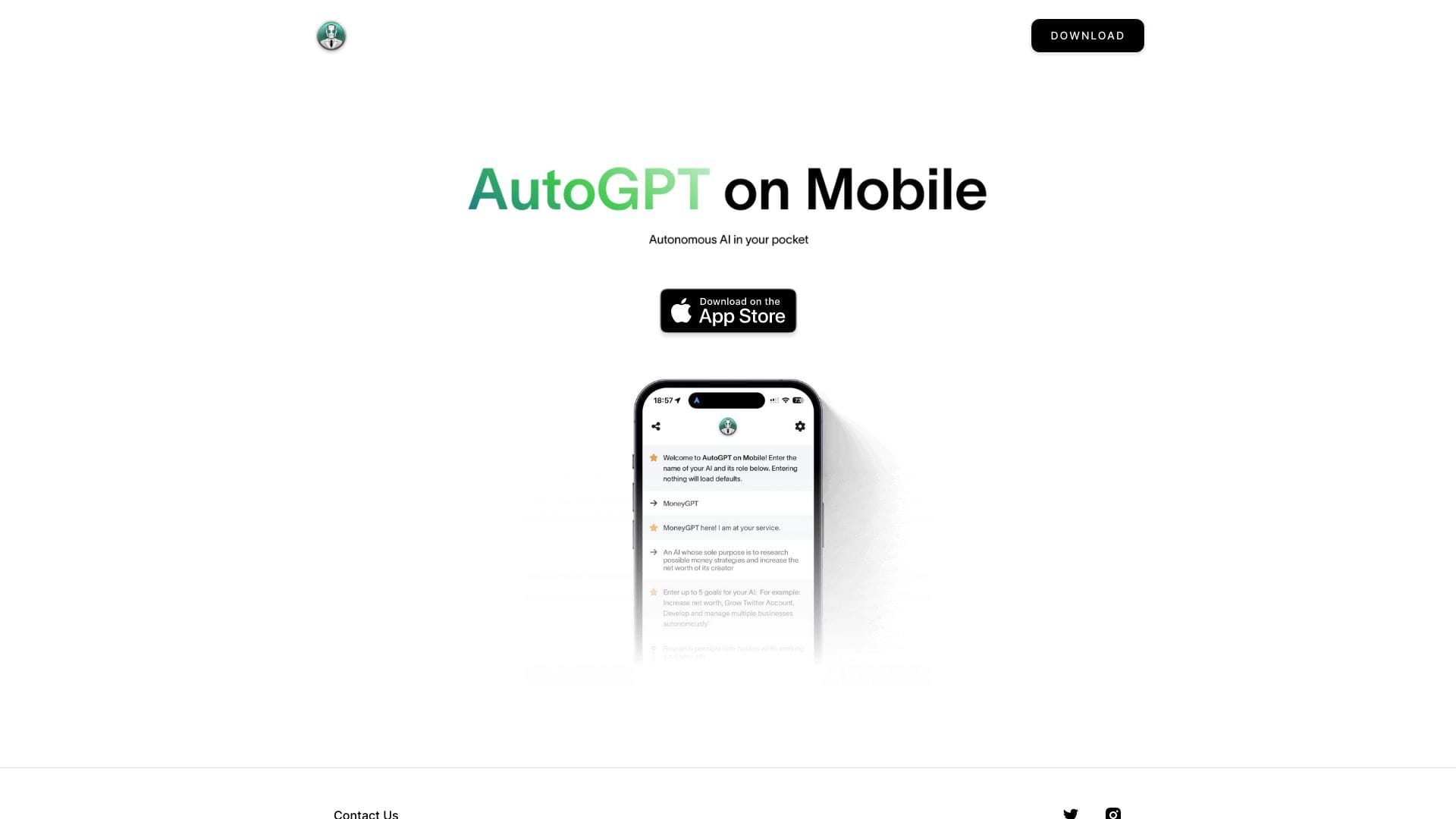 AutoGPT on Mobile logo