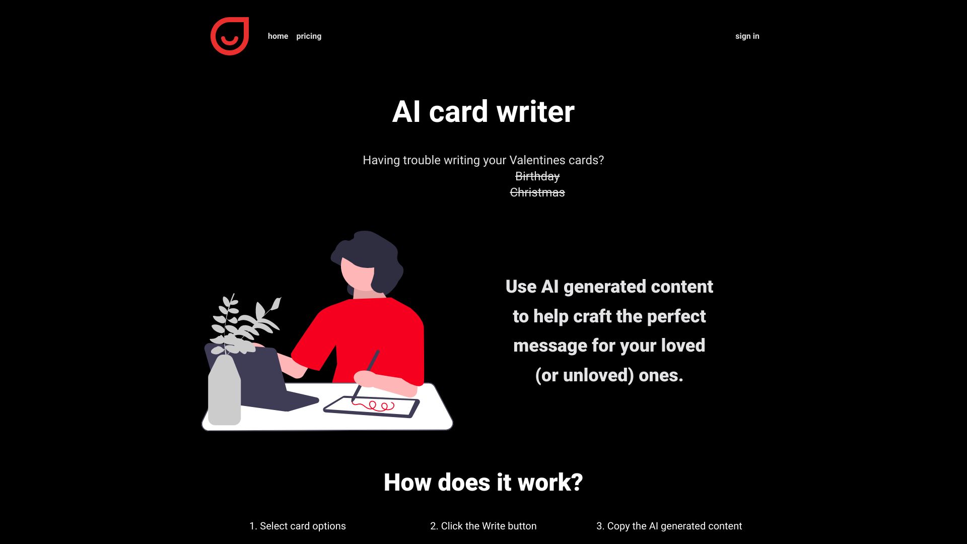 write logo