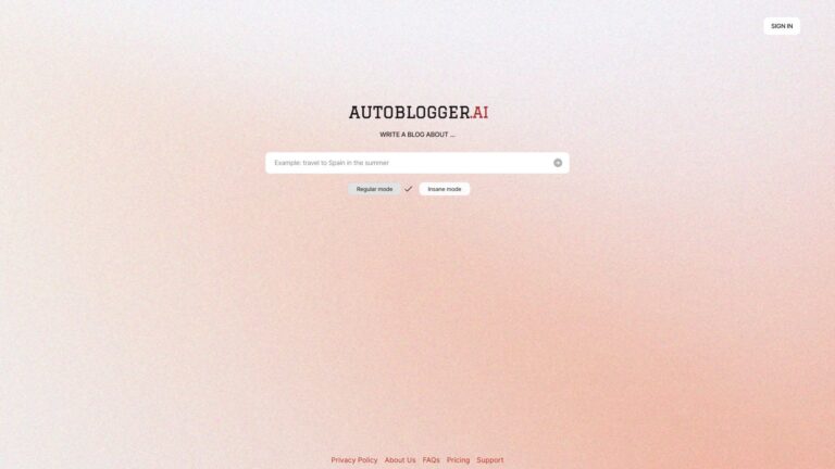 New Autoblogger.ai AI Tool Review