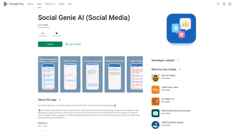 Best Social Genie AI AI Tool Review