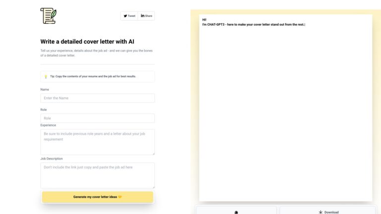 Advanced Writemycoverletter AI Tool Review