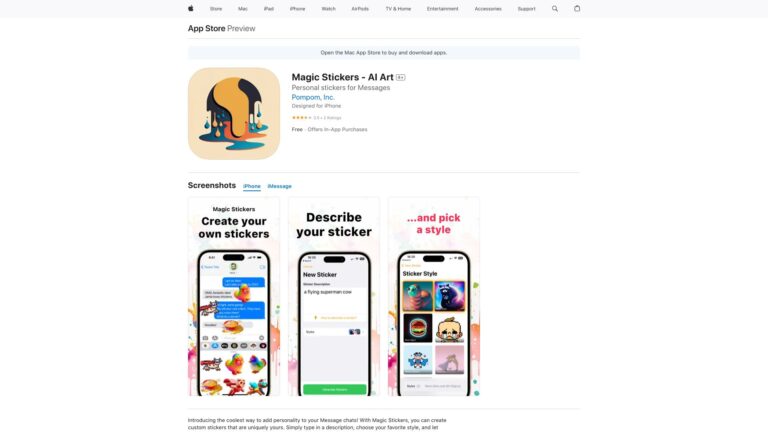 Smart Magic Stickers AI Tool Review
