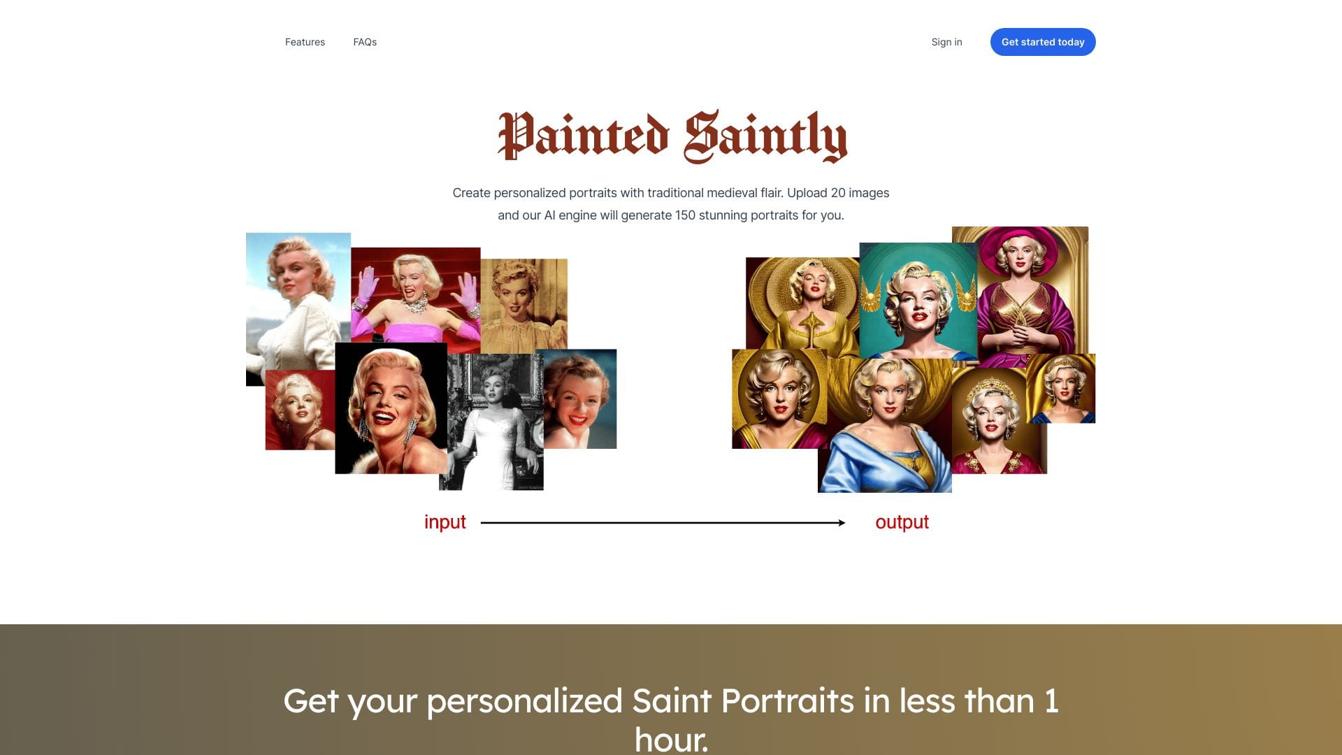 Painted Saintly logo