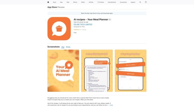 Advanced AI Recipes AI Tool Review