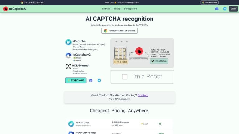 New Nocaptcha AI AI Tool Review