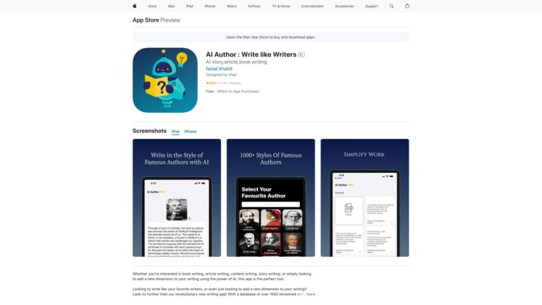Powerful AI Author AI Tool Review