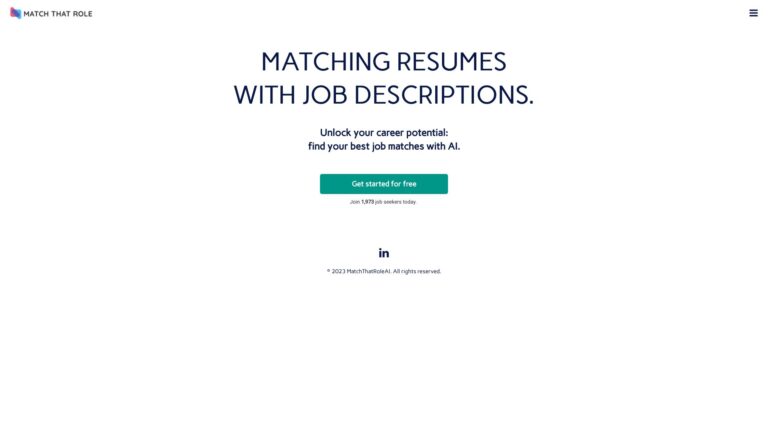 Popular Match That Role AI AI Tool Review