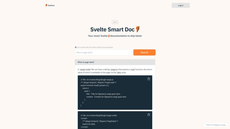 Popular Sveltron AI Tool Review