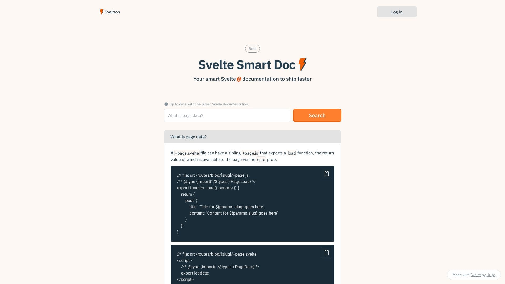 Sveltron logo