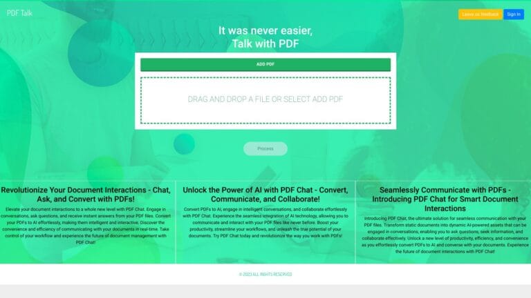 Top Pdf Talk AI Tool Review