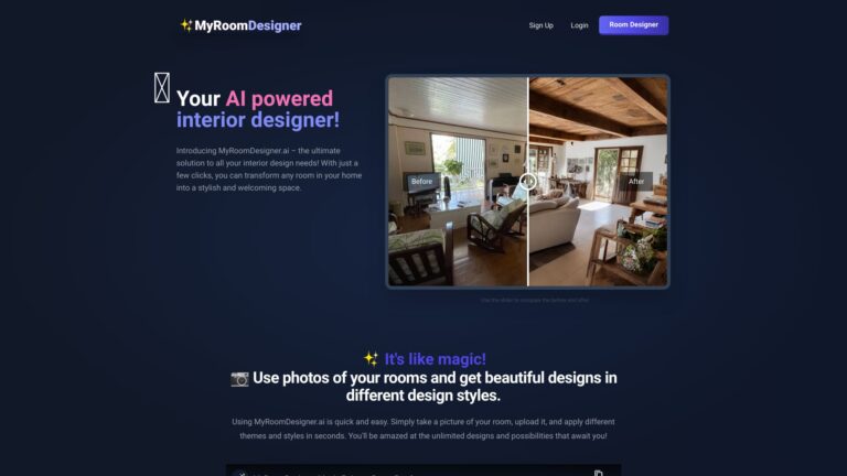 New Myroomdesigner.ai AI Tool Review