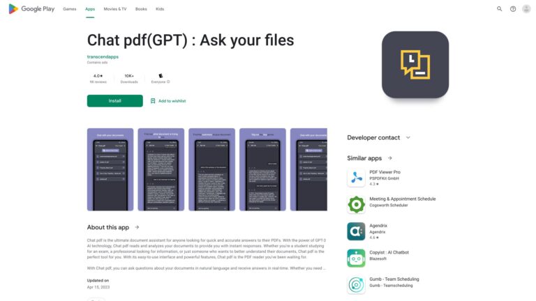 Free Chat Pdf AI Tool Review