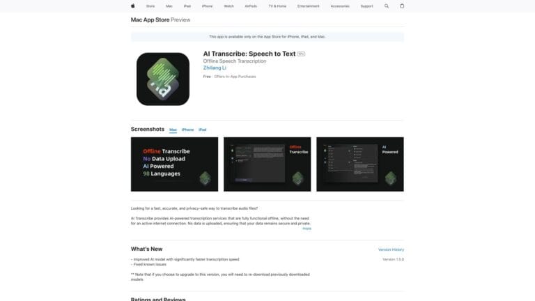 Popular AI Transcribe AI Tool Review