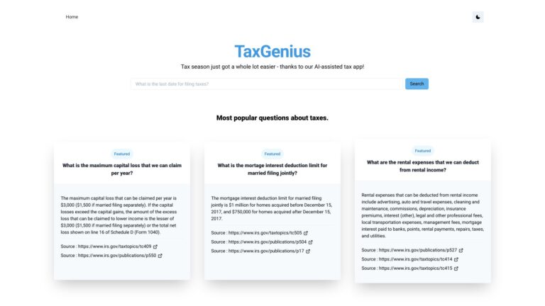 Advanced Taxgenius AI Tool Review