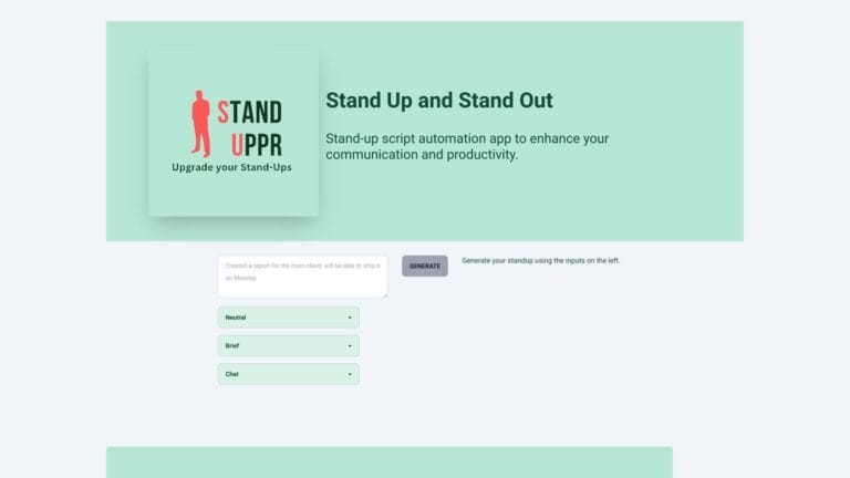 Trending Standuppr AI Tool Review