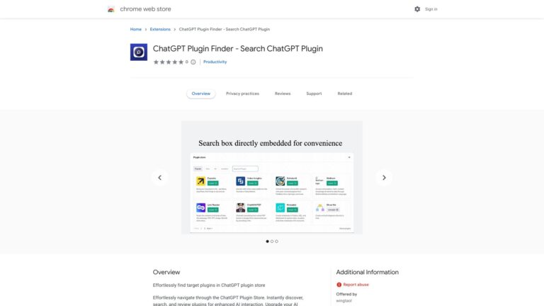 Smart Chatgpt Plugin Finder AI Chrome Extension AI Tool Review