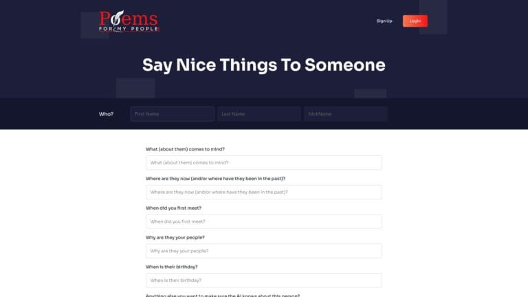 Powerful Poemsformypeople.com AI Tool Review