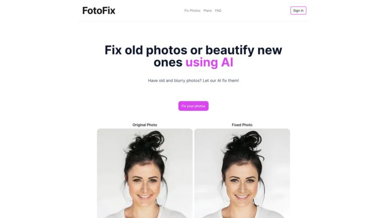 Innovative Fotofix AI Tool Review