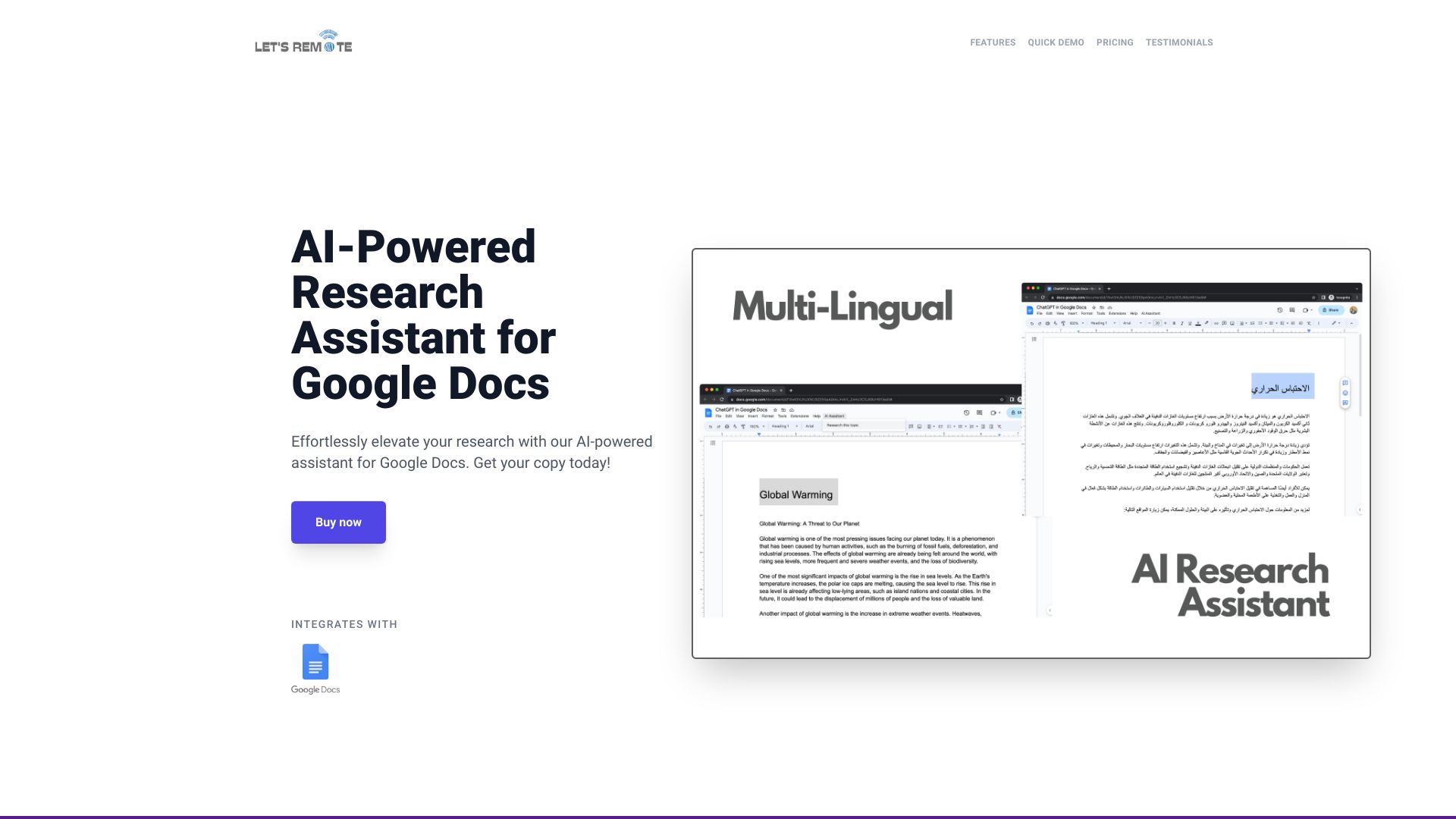 Google Docs AI logo