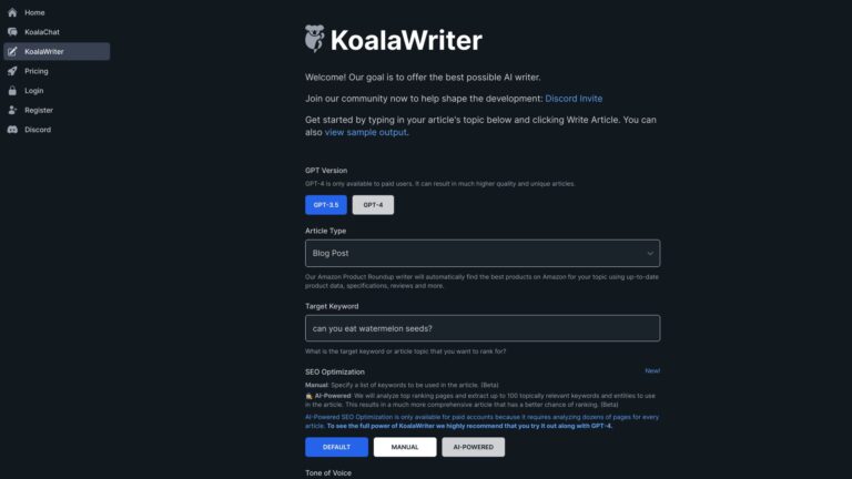 Free Koala AI AI Tool Review