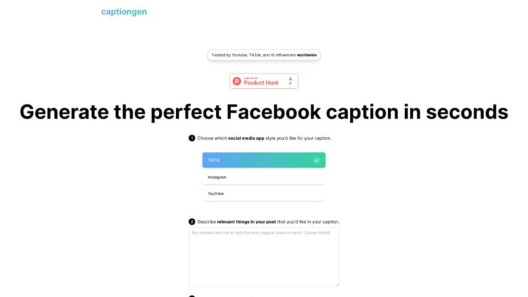 Top Captiongen AI Tool Review