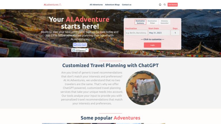 Free AI Adventures AI Tool Review