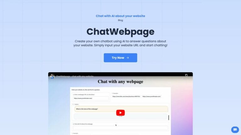 Free Chatwebpage AI Tool Review