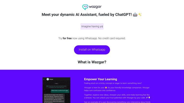 Free Wazgar AI Tool Review