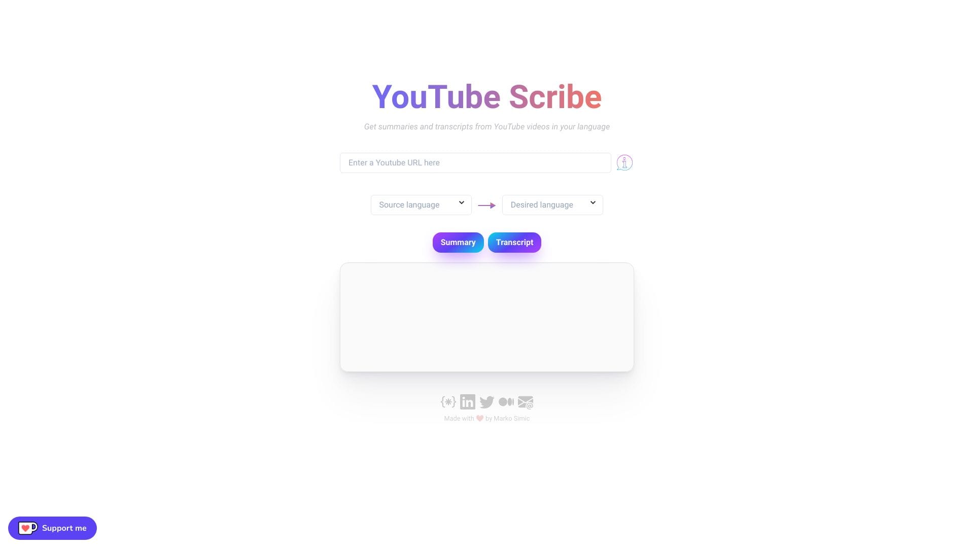 YouTube Scribe logo
