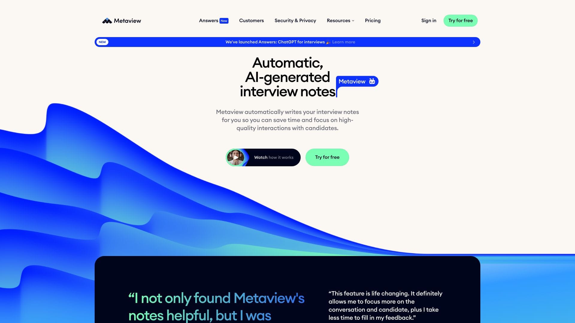 Metaview logo