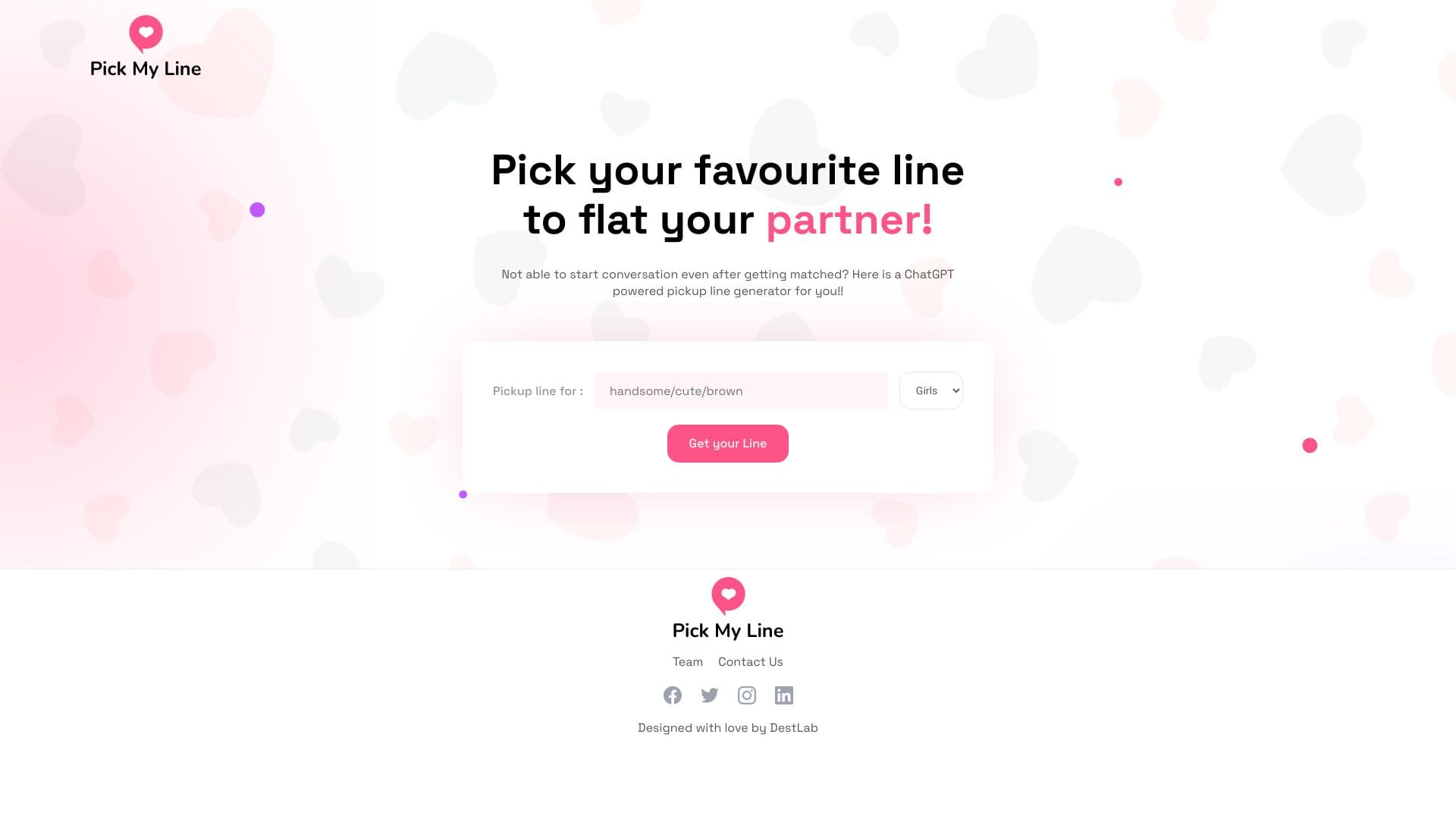 Pickmyline.online logo