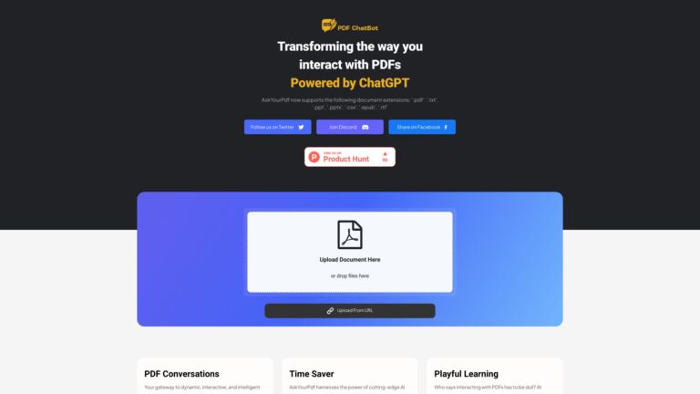New Askyourpdf AI Tool Review
