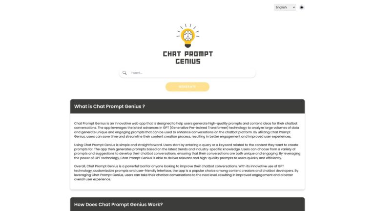 Trending Chat Prompt Genius AI Tool Review