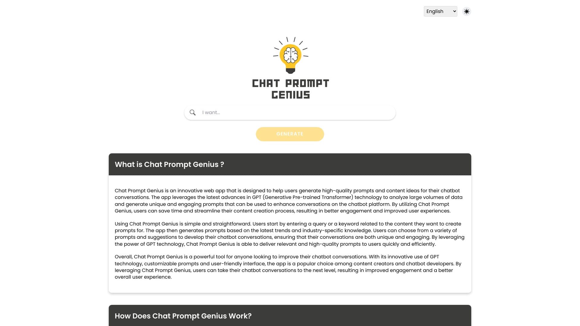 Chat Prompt Genius logo