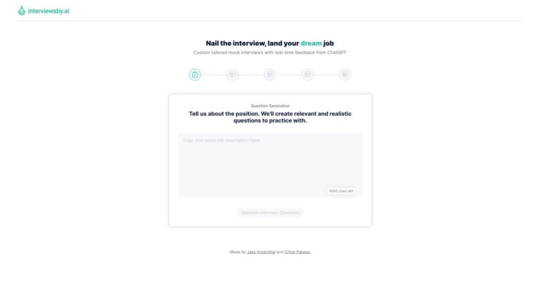 Top Interviews By AI AI Tool Review