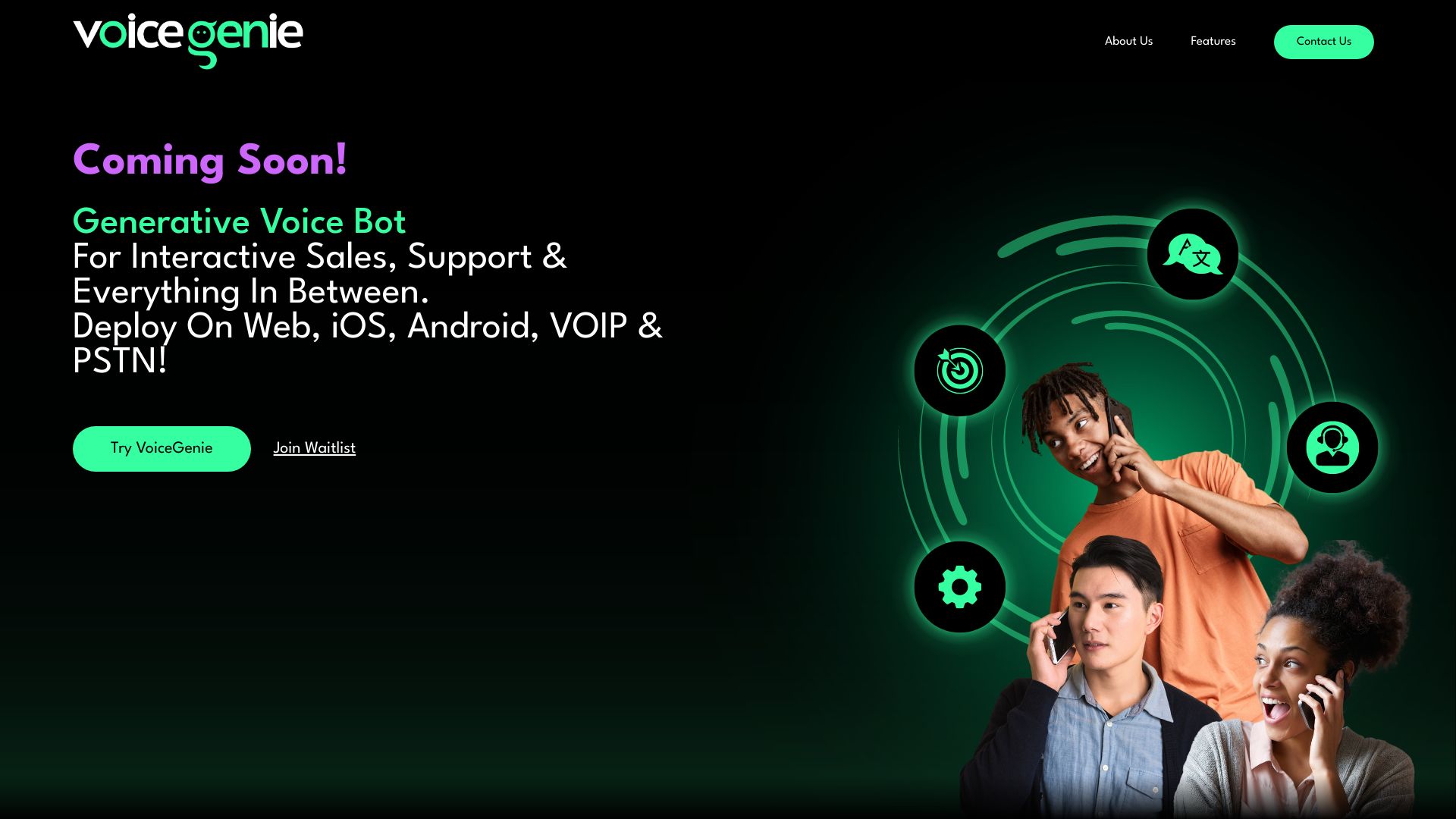 VoiceGenie logo