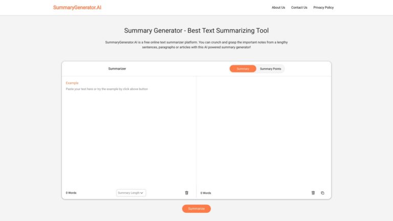 Innovative Summarygenerator.ai AI Tool Review
