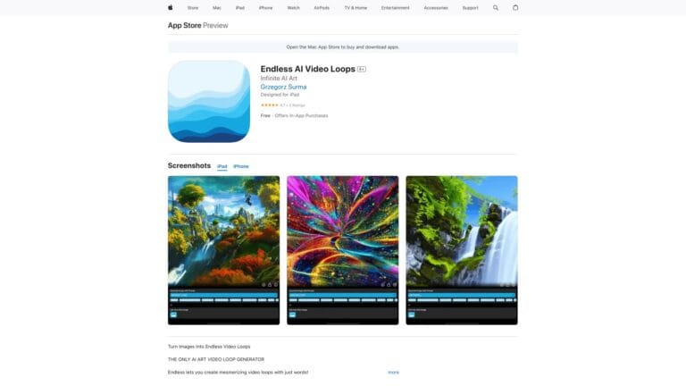 Popular Endless AI Video Loops AI Tool Review