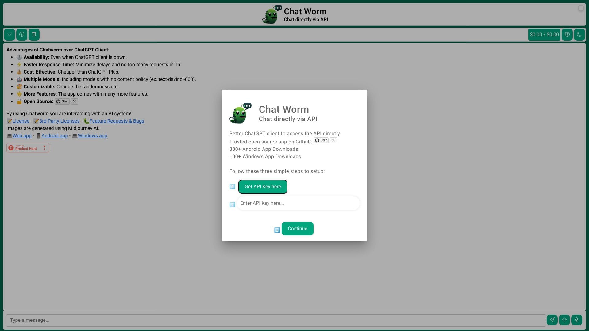 Chatworm logo