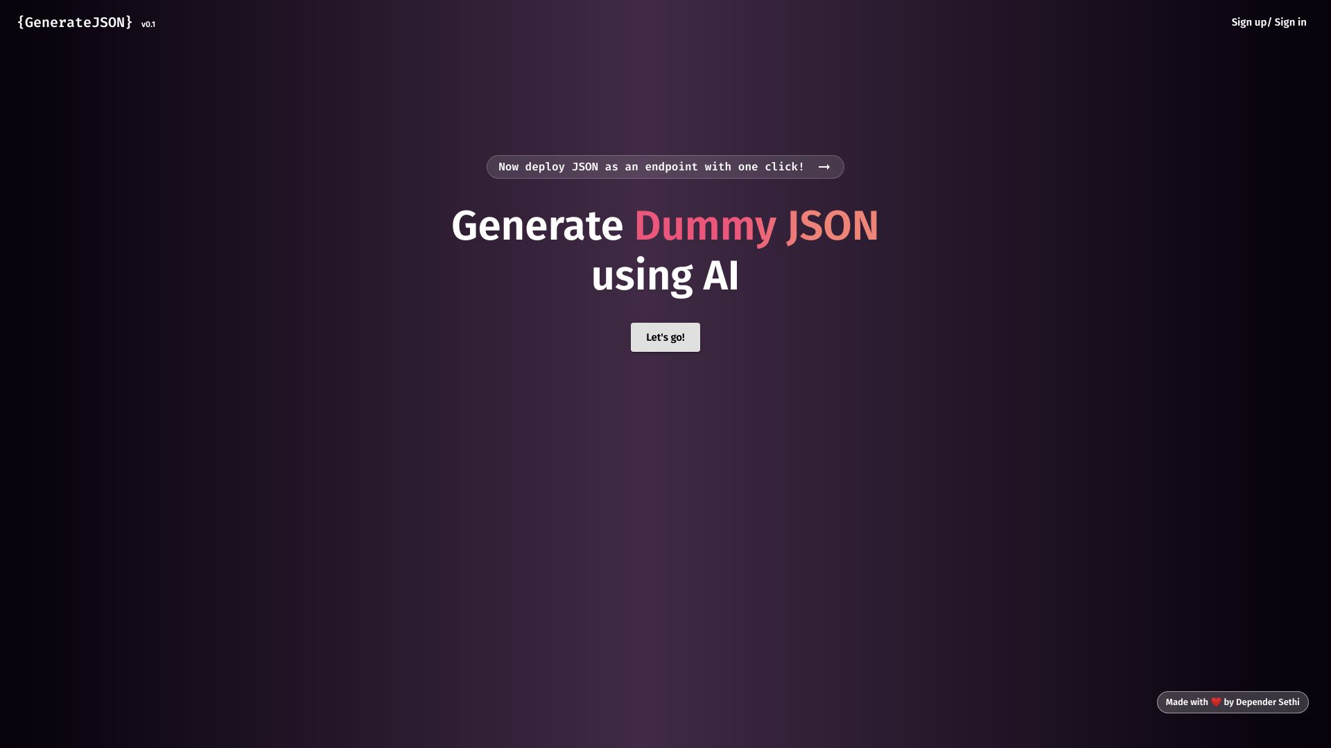 Generate JSON logo