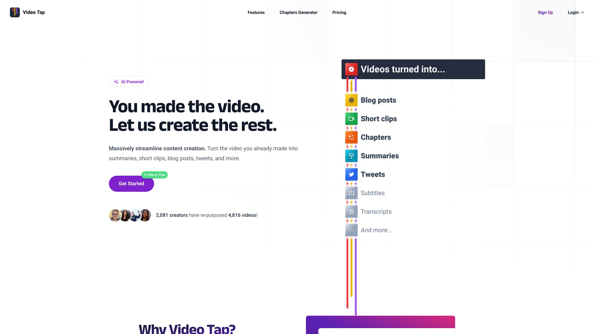 Video Tap logo