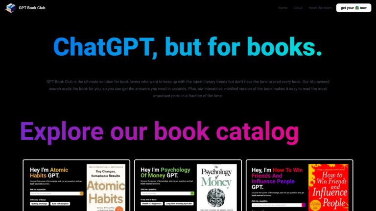 Trending Gpt Book Club AI Tool Review