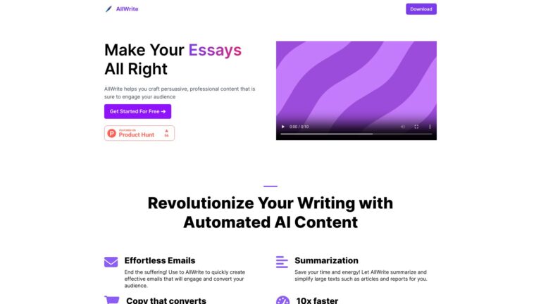 Best Allwrite AI Tool Review