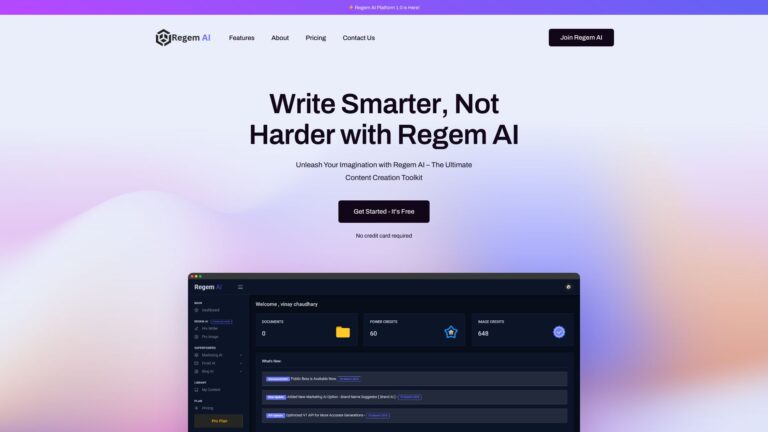 Popular Regem AI AI Tool Review