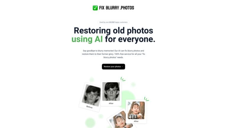 New Fixblurry.photos AI Tool Review