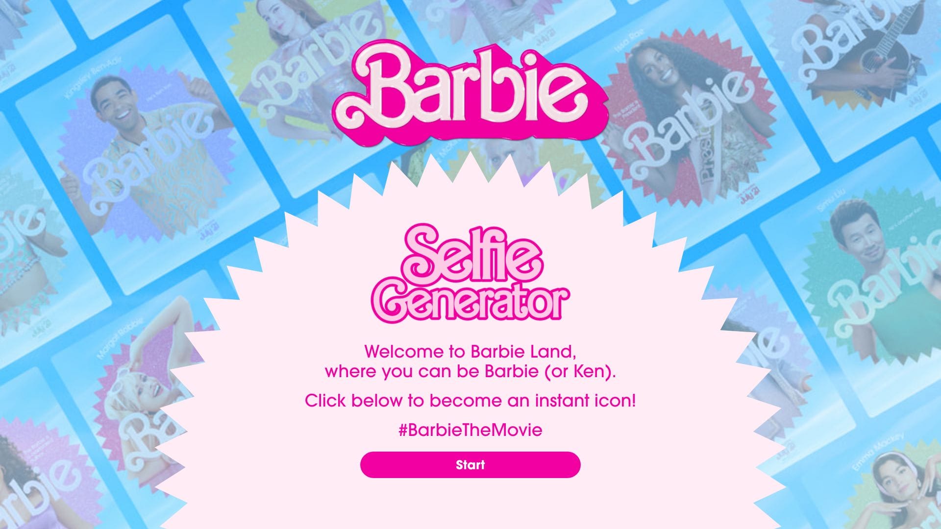 Barbie Selfie Generator logo