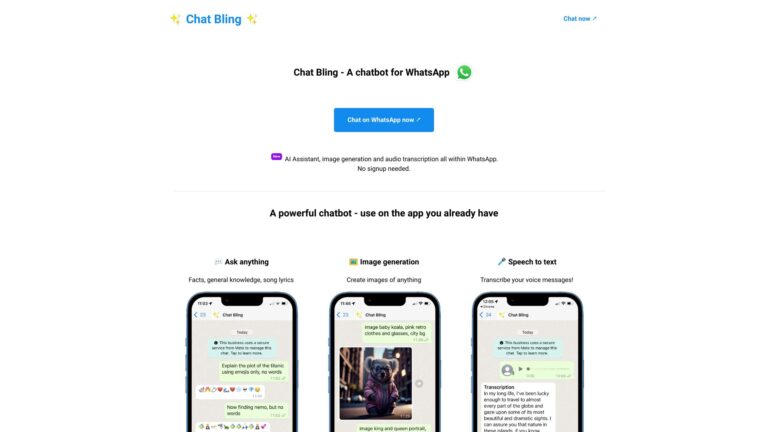 Popular Chat Bling AI Tool Review