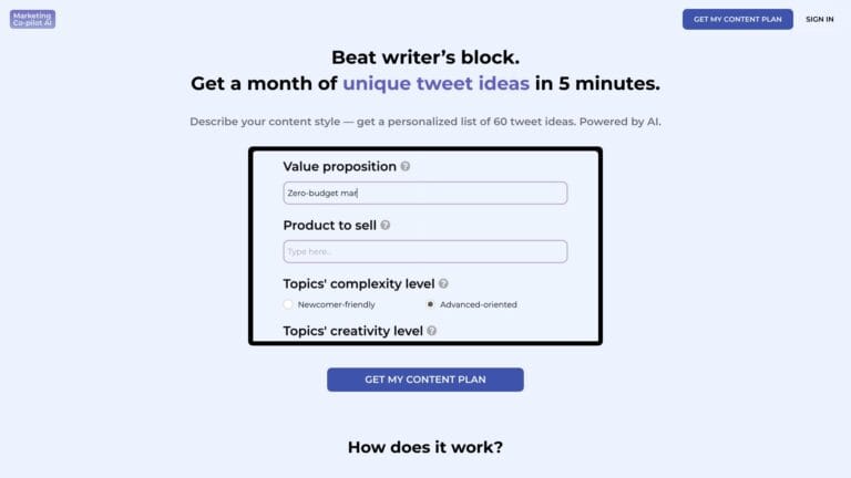 Advanced AI Tweet Ideas AI Tool Review